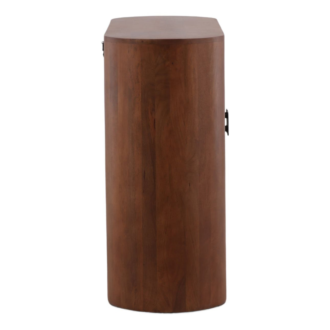 Sterling Mango Wood Sideboard, Two Door, profile view