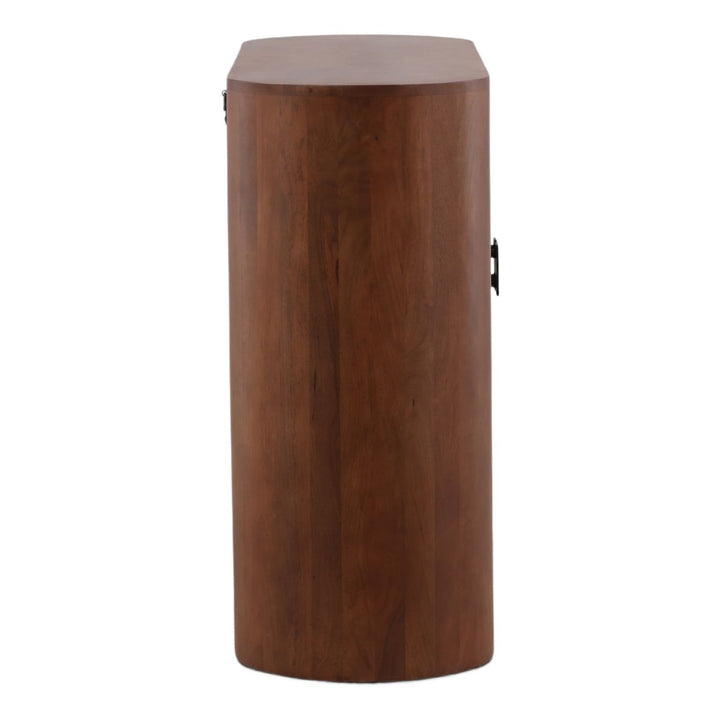 Sterling Mango Wood Sideboard, Two Door, profile view