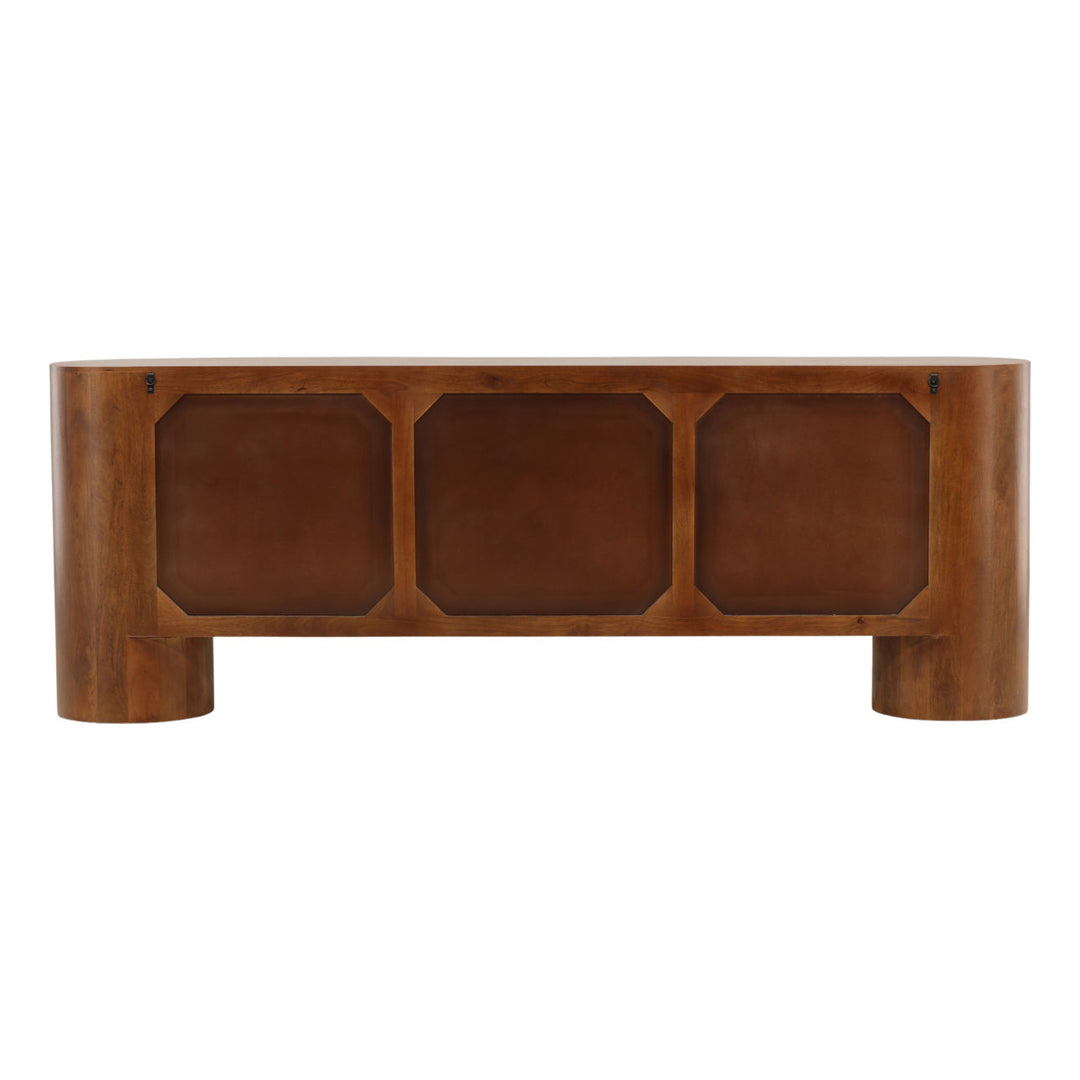 Sterling Mango Wood Sideboard, Six Door, back view