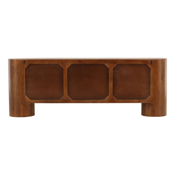 Sterling Mango Wood Sideboard, Six Door, back view
