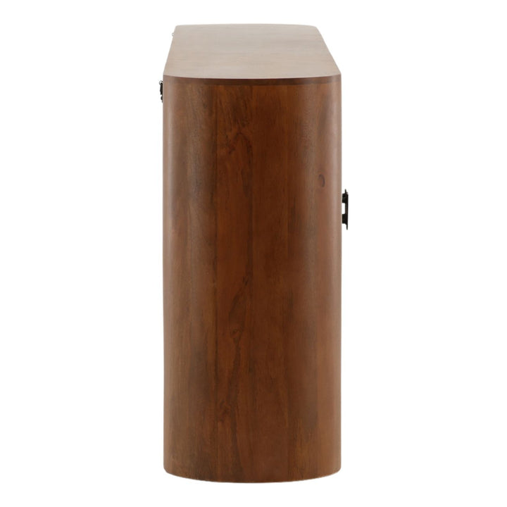 Sterling Mango Wood Sideboard, Six Door, profile view