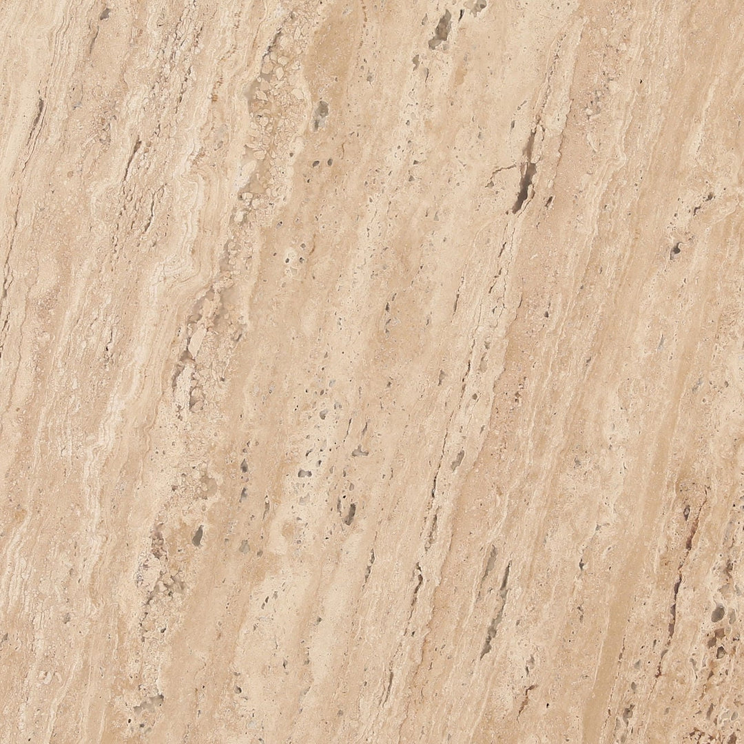 Miren Travertine and Wood Coffee Table, detail 1 view