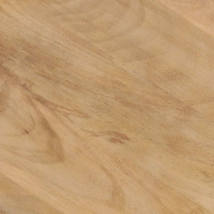 Melia Mango Wood Side Table, detail 1 view