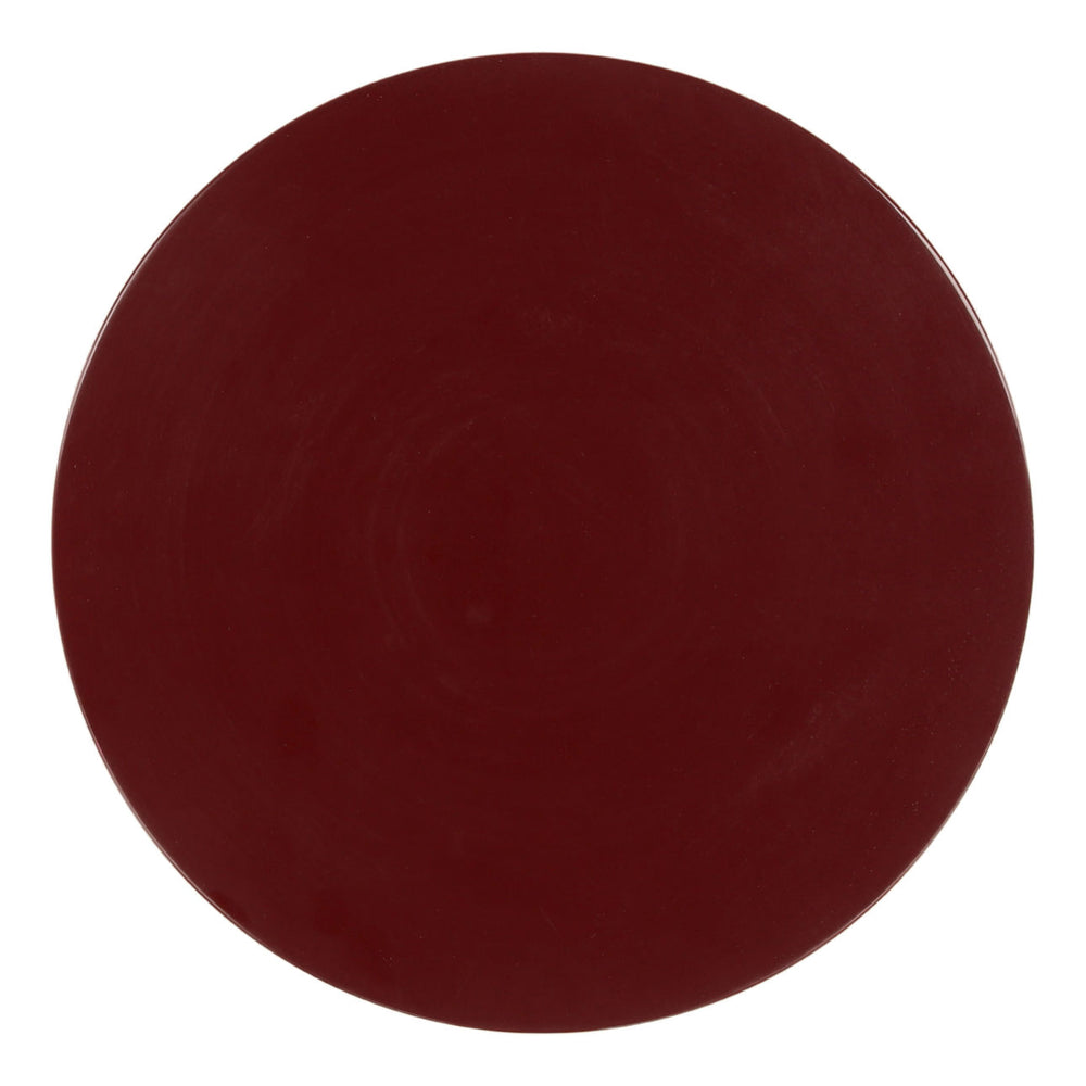 Dune Burgundy Side Table, overhead view