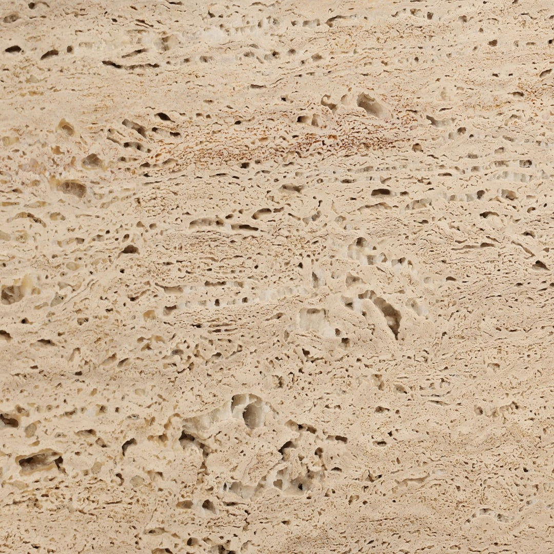 Rita Travertine Coffee Table, detail 1 view