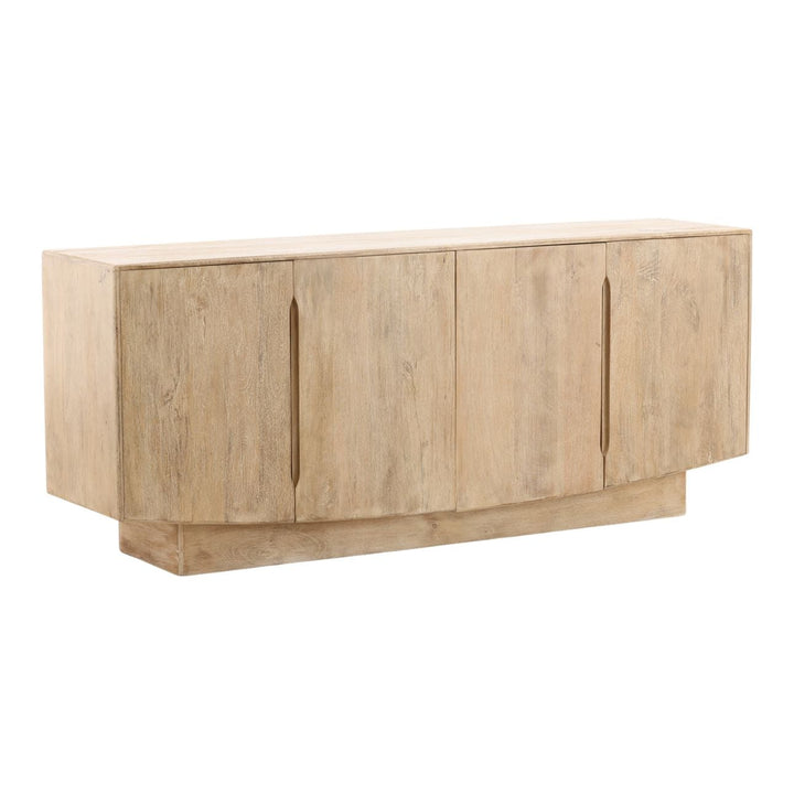 Hartley Mango Wood Sideboard, three-quarter studio view