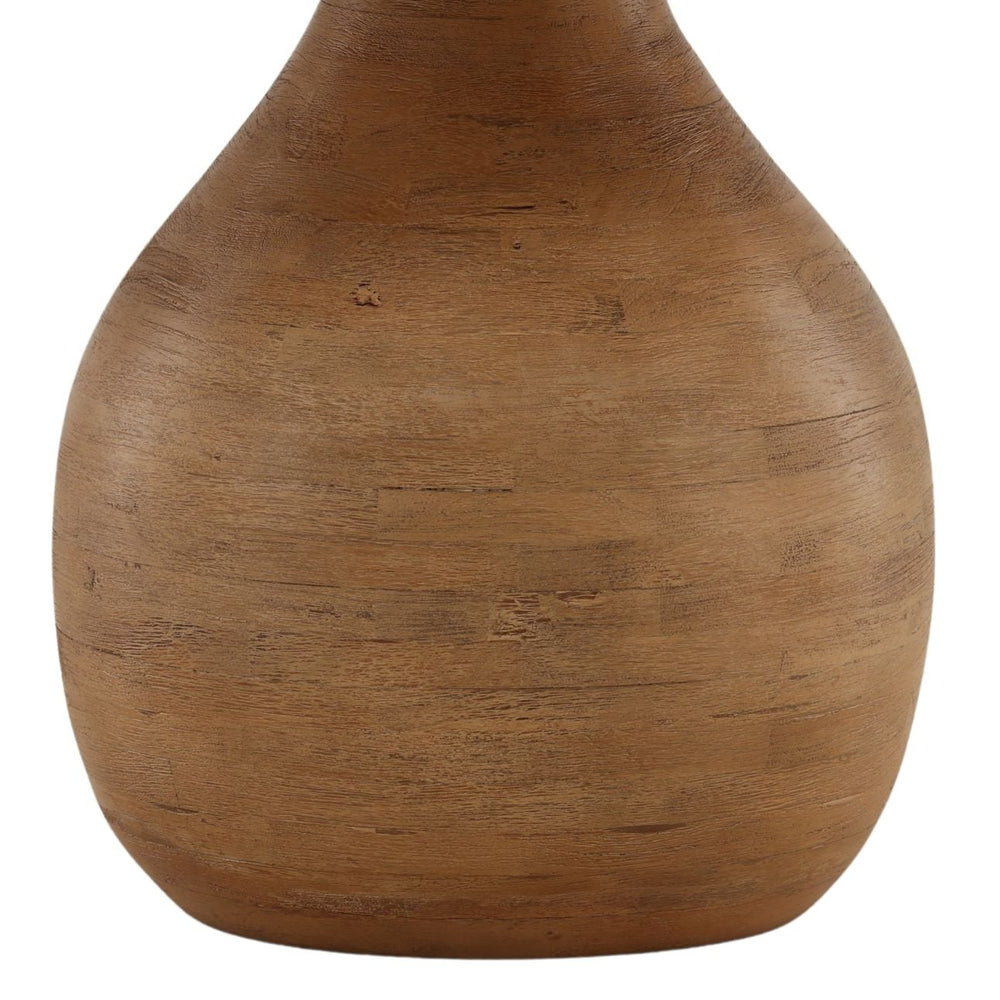 Aris Travertine and Mango Wood Dining Table, detail 1 view