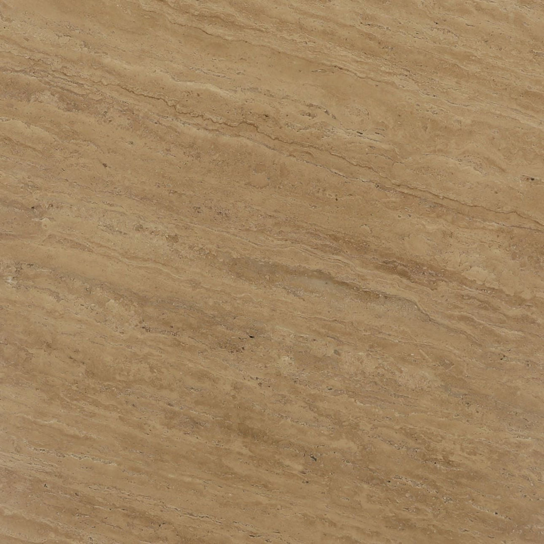 Aris Travertine and Mango Wood Dining Table, detail 3 view