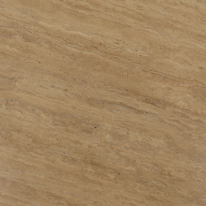 Aris Travertine and Mango Wood Dining Table, detail 3 view