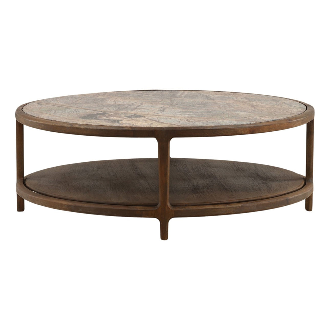 Vera Marble Top Coffee Table, profile view