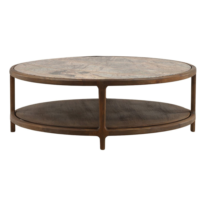Vera Marble Top Coffee Table, profile view