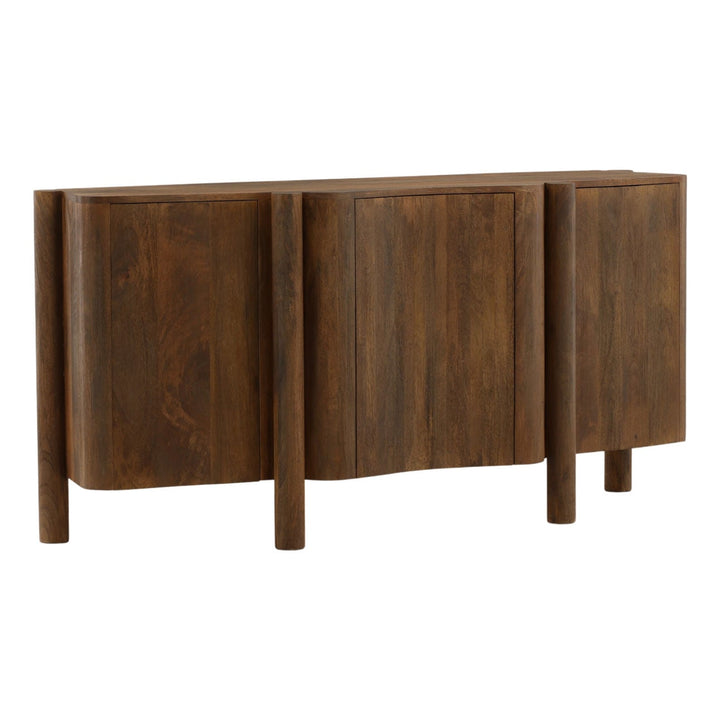 Soren Mango Wood Sideboard, three-quarter studio view