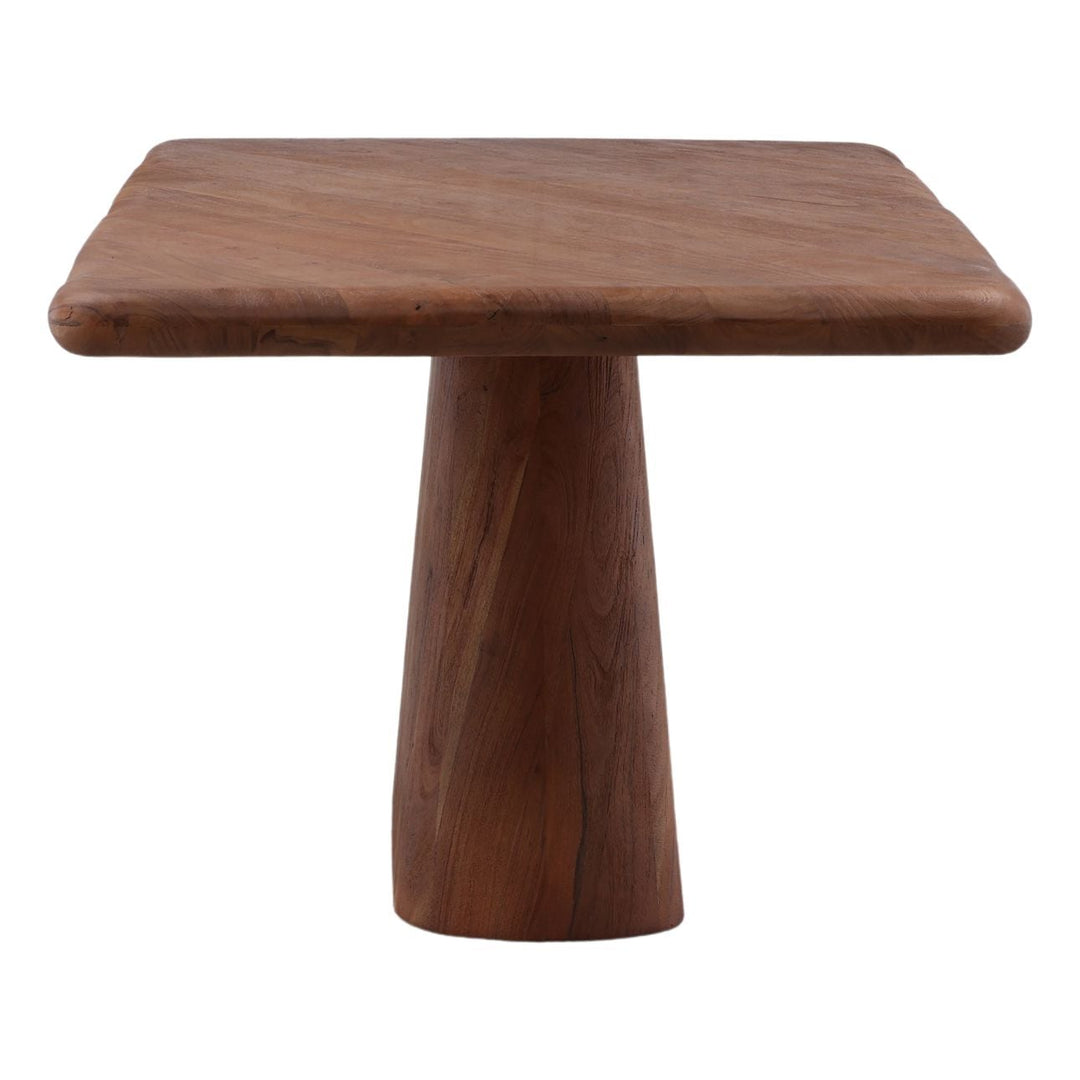 Maren Acacia Wood Dining Table, 79-inch · Brown, profile view