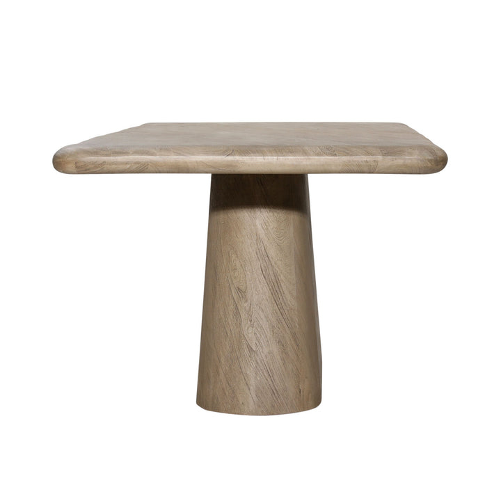 Maren Acacia Wood Dining Table, 94-inch · Weathered Natural, profile view