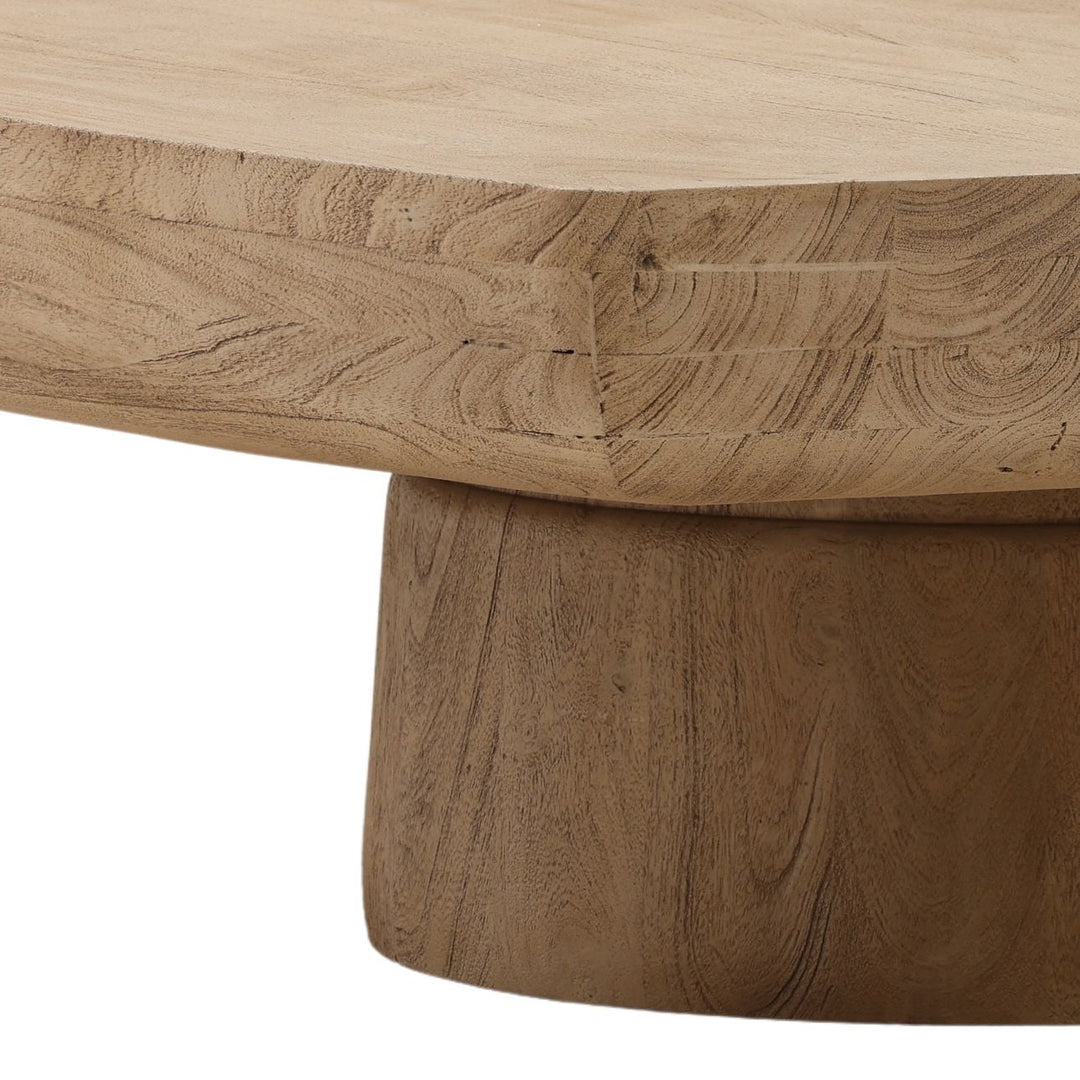 Daro Acacia Coffee Table, Weathered Natural, detail 2 view