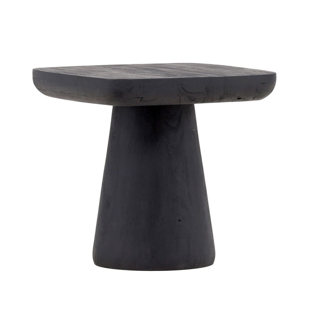 Daro Acacia Side Table, Black, three-quarter studio view