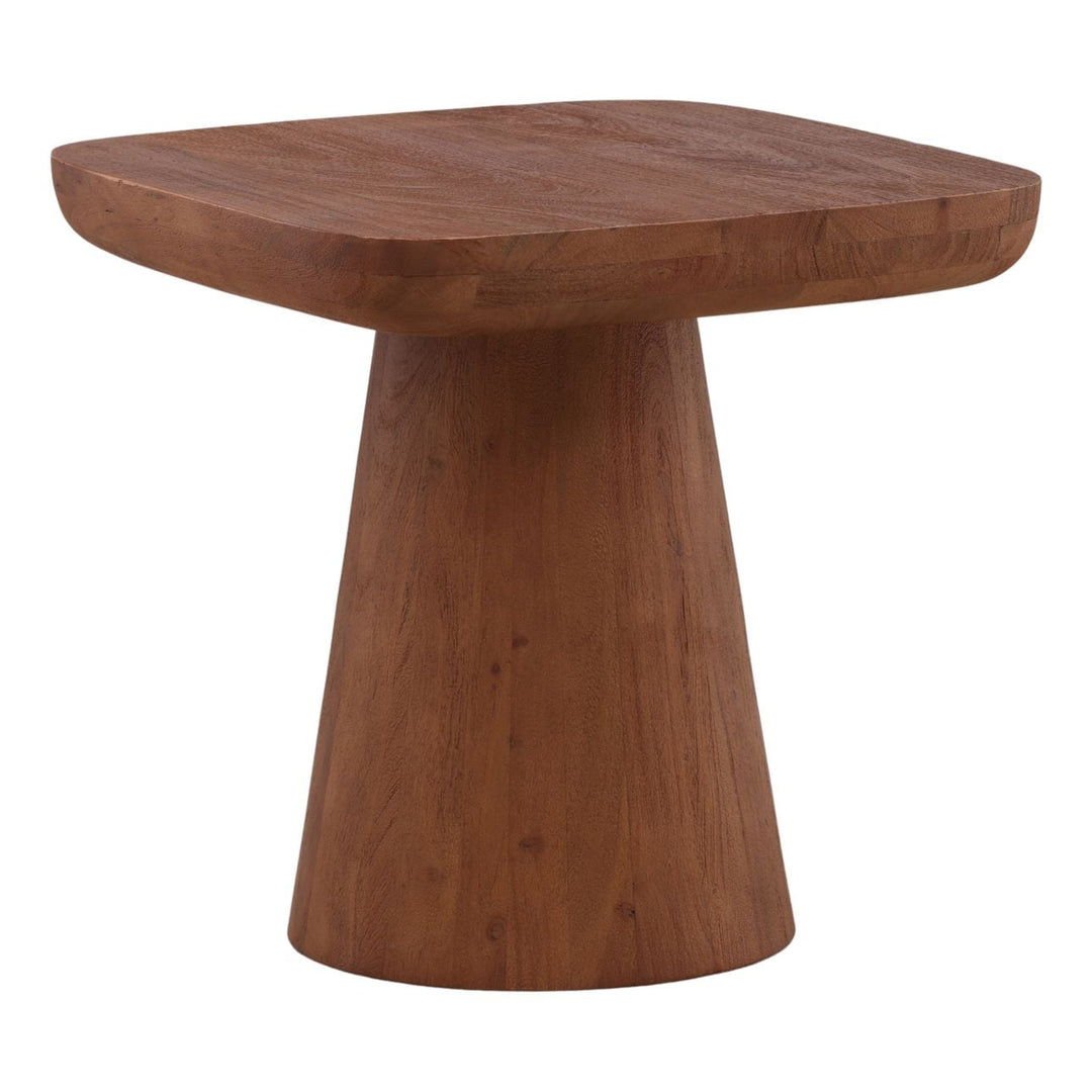 Daro Acacia Side Table, Brown, three-quarter studio view