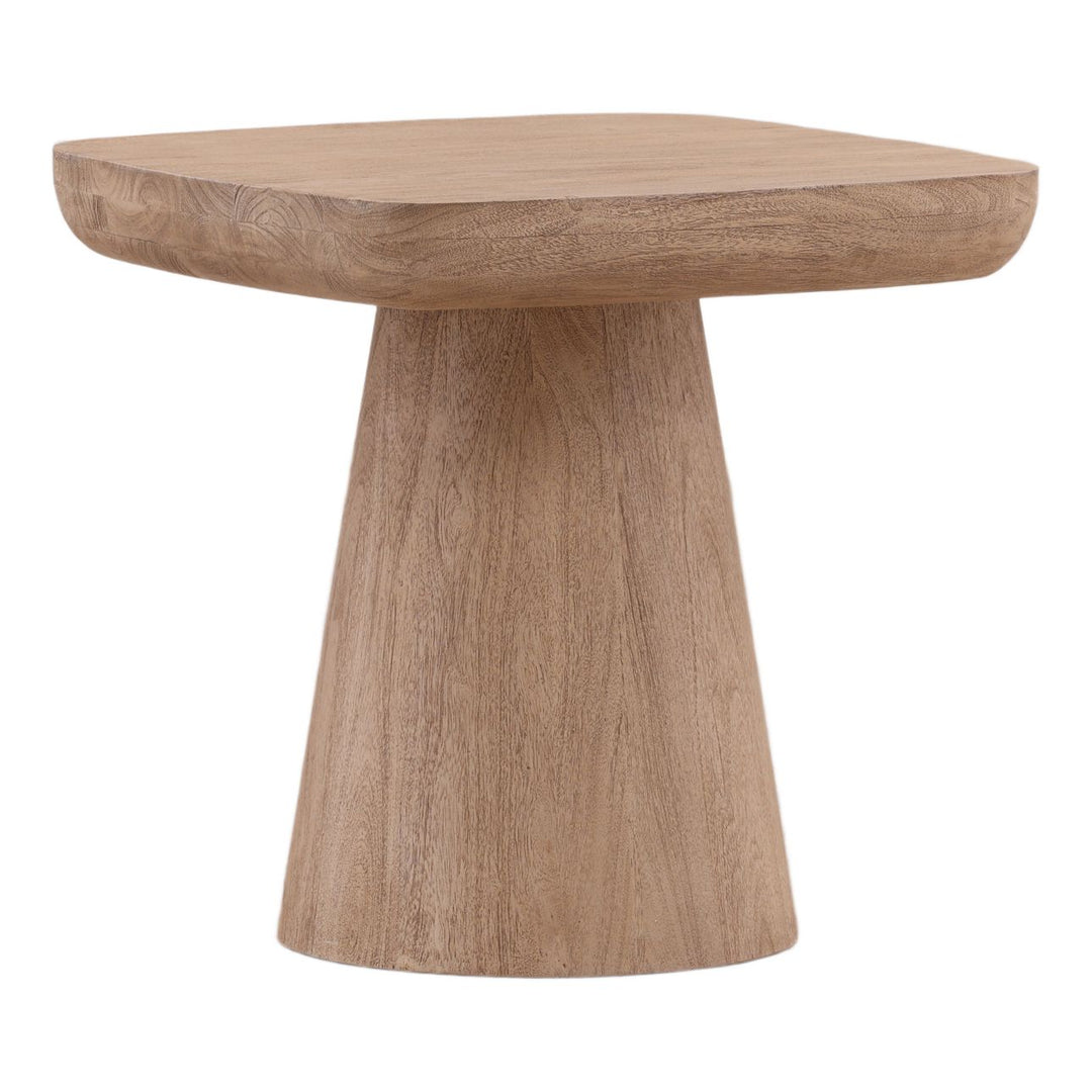 Daro Acacia Side Table, Light Weathered Natural, three-quarter studio view