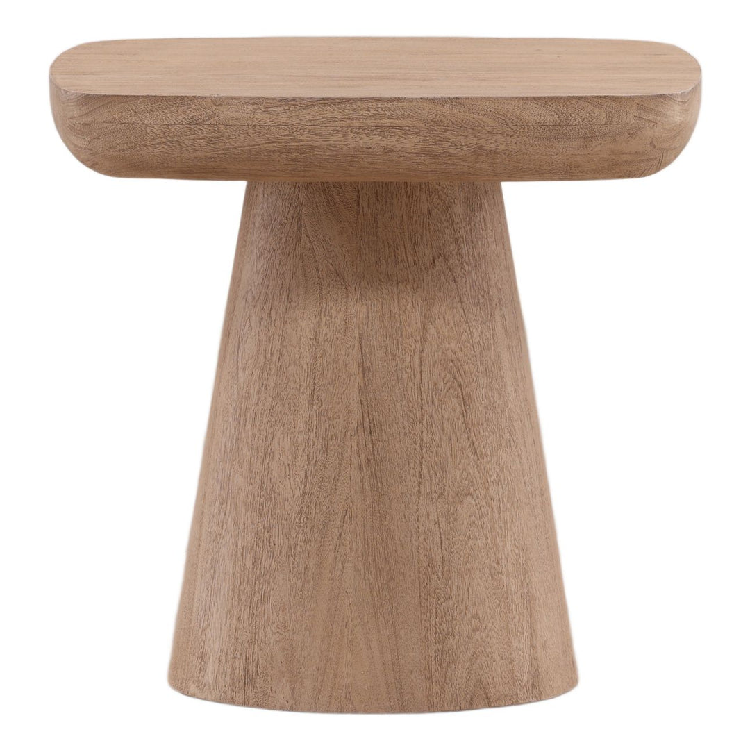 Daro Acacia Side Table, Light Weathered Natural, front view
