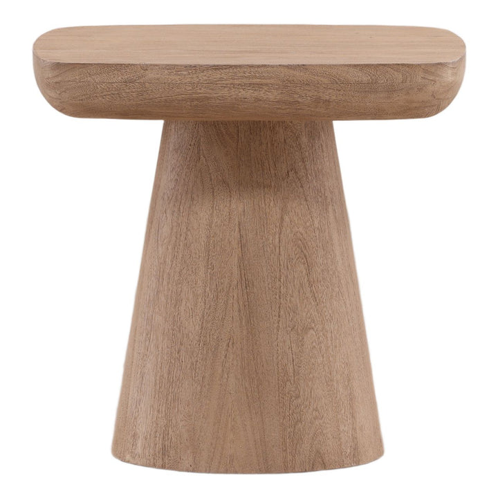 Daro Acacia Side Table, Light Weathered Natural, front view