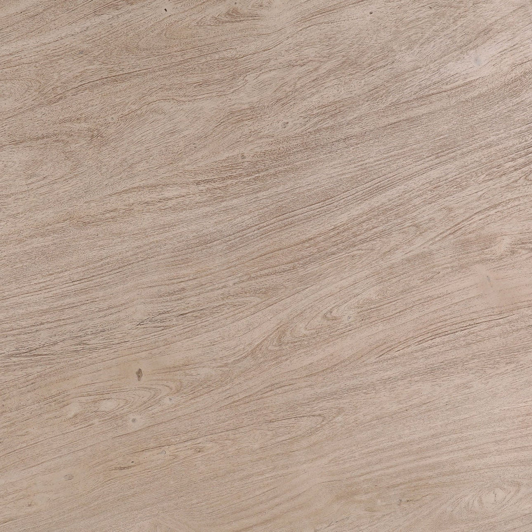 Maren Solid Acacia Round Dining Table, 60-inch, detail 1 view