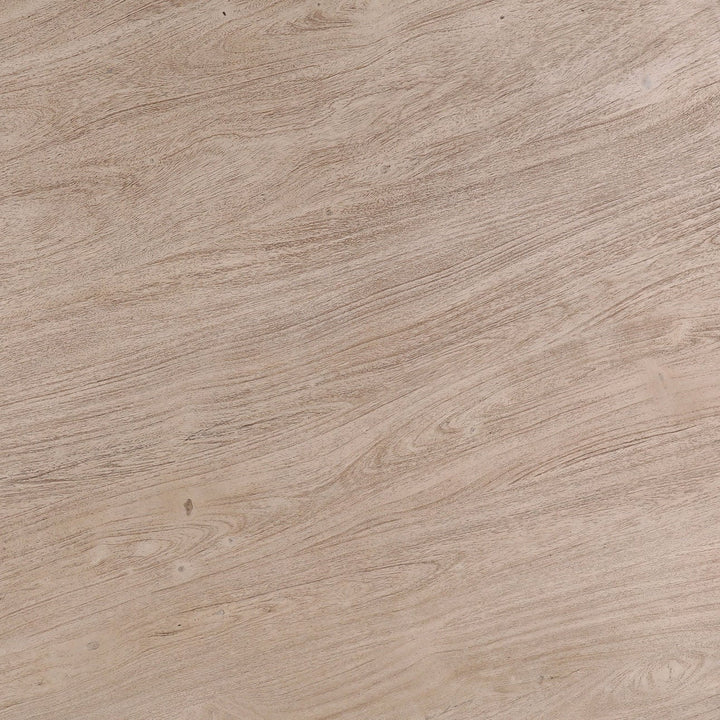 Maren Solid Acacia Round Dining Table, 60-inch, detail 1 view