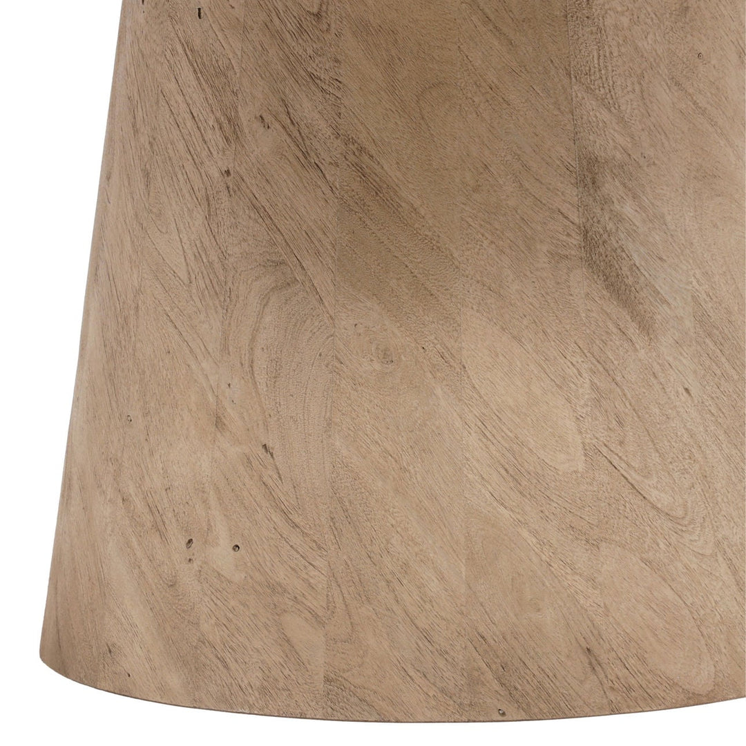 Maren Solid Acacia Round Dining Table, 60-inch, detail 2 view