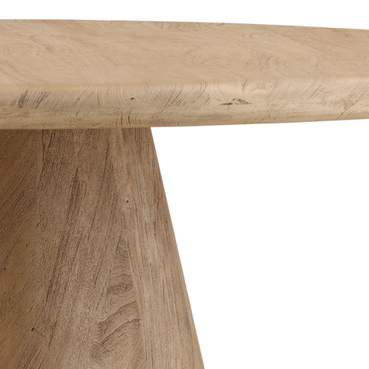 Maren Solid Acacia Round Dining Table, 72-inch, detail 2 view