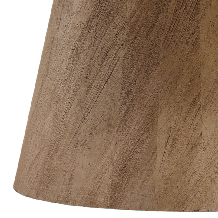 Maren Solid Acacia Round Dining Table, 72-inch, detail 3 view