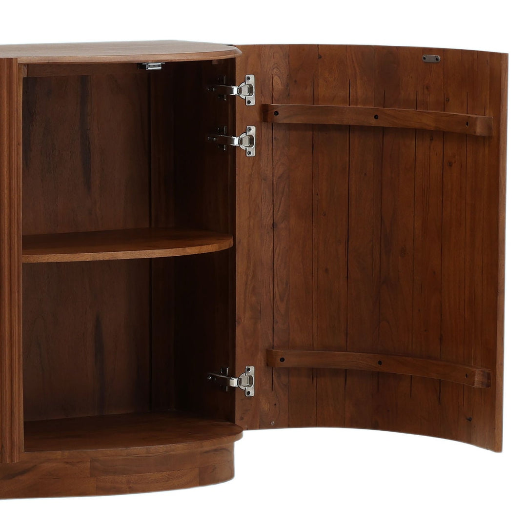 Carson Solid Acacia Sideboard, detail 2 view