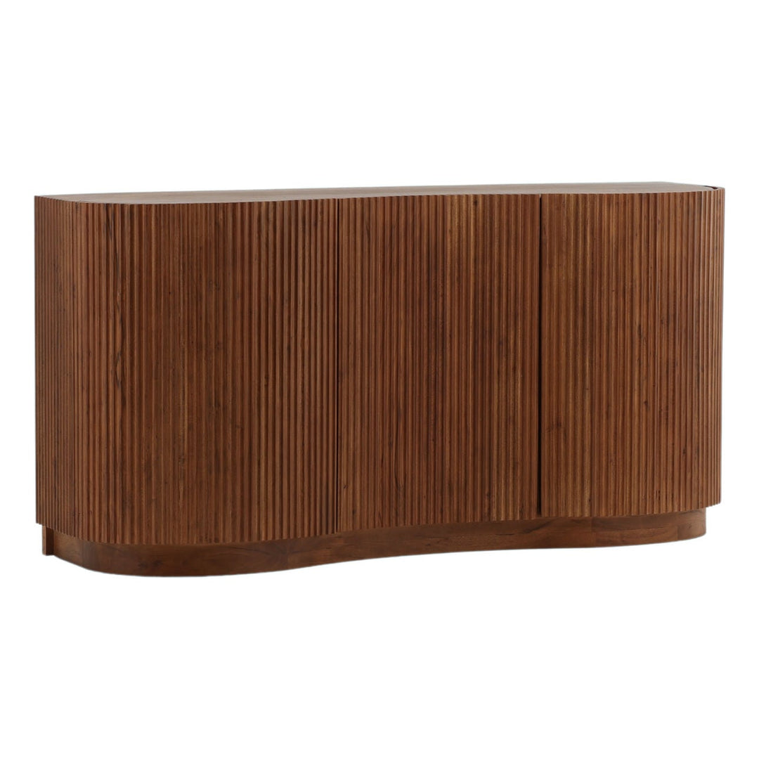 Carson Solid Acacia Sideboard, three-quarter studio view