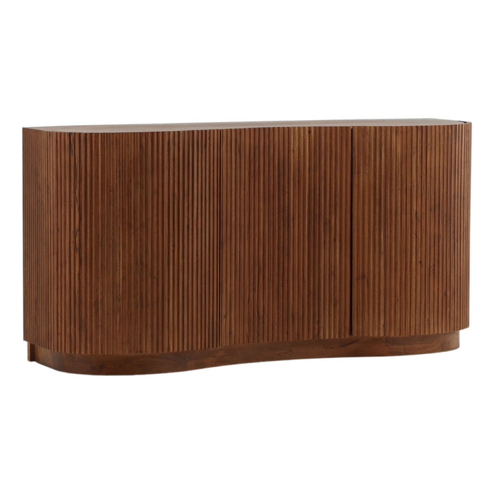 Carson Solid Acacia Sideboard, three-quarter studio view