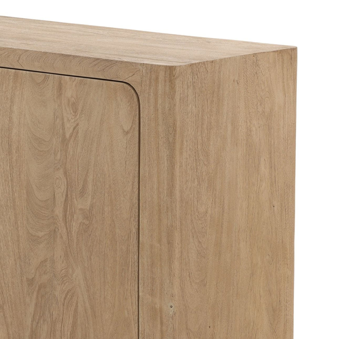 Leona Solid Acacia Sideboard, detail 2 view