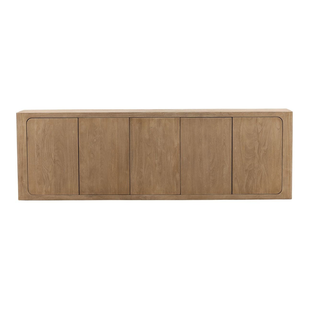Leona Solid Acacia Sideboard, front view