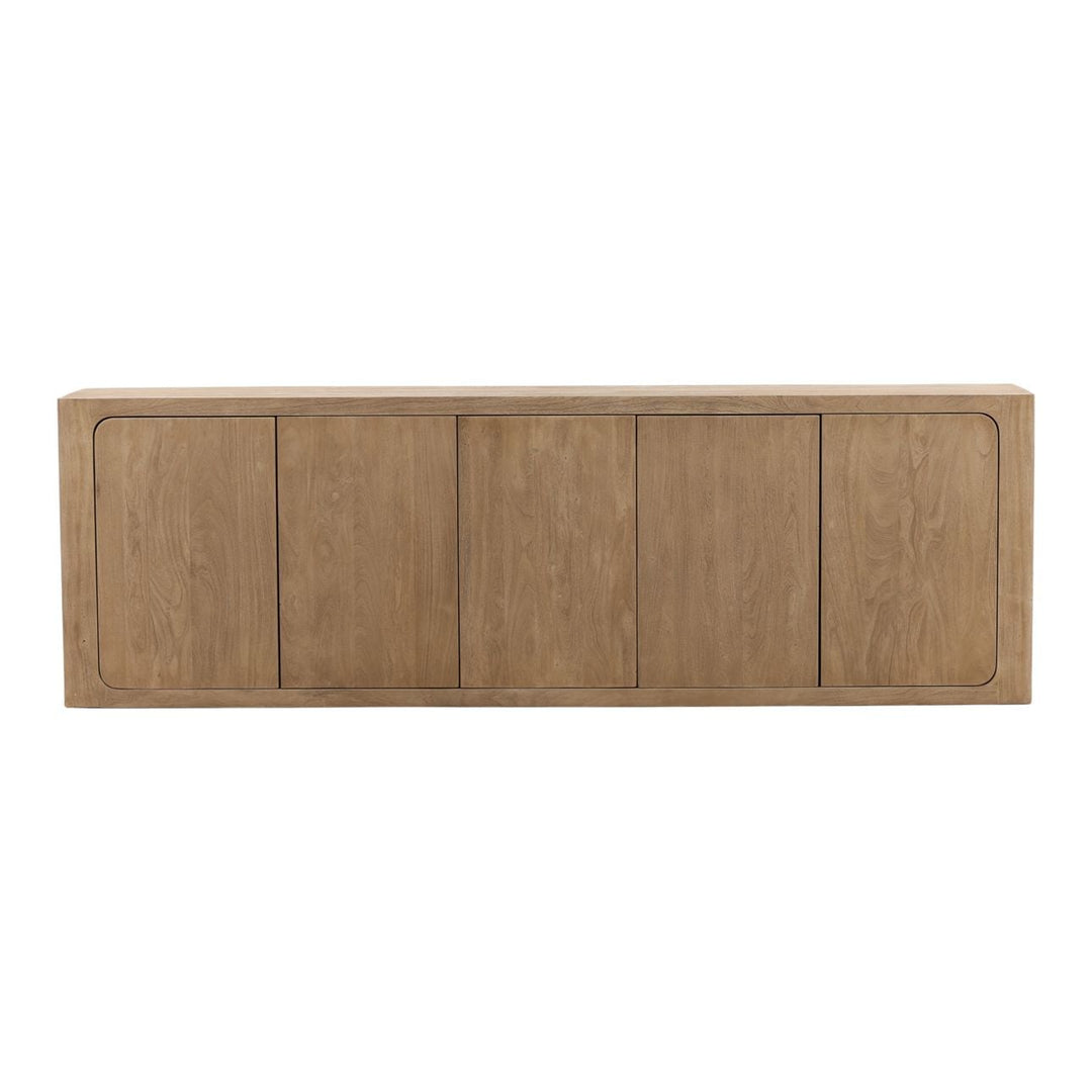 Leona Solid Acacia Sideboard, front view