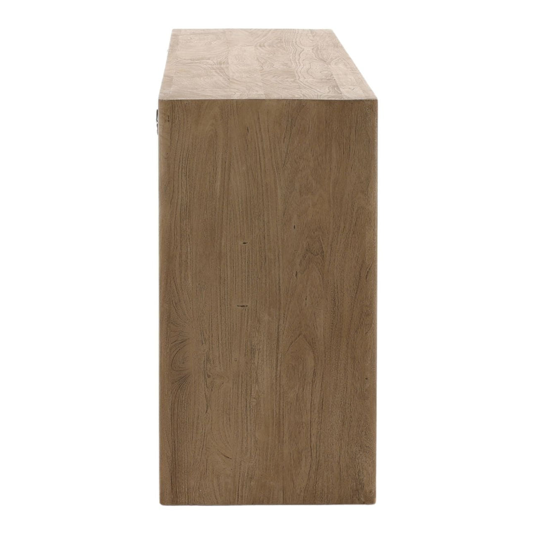 Leona Solid Acacia Sideboard, profile view