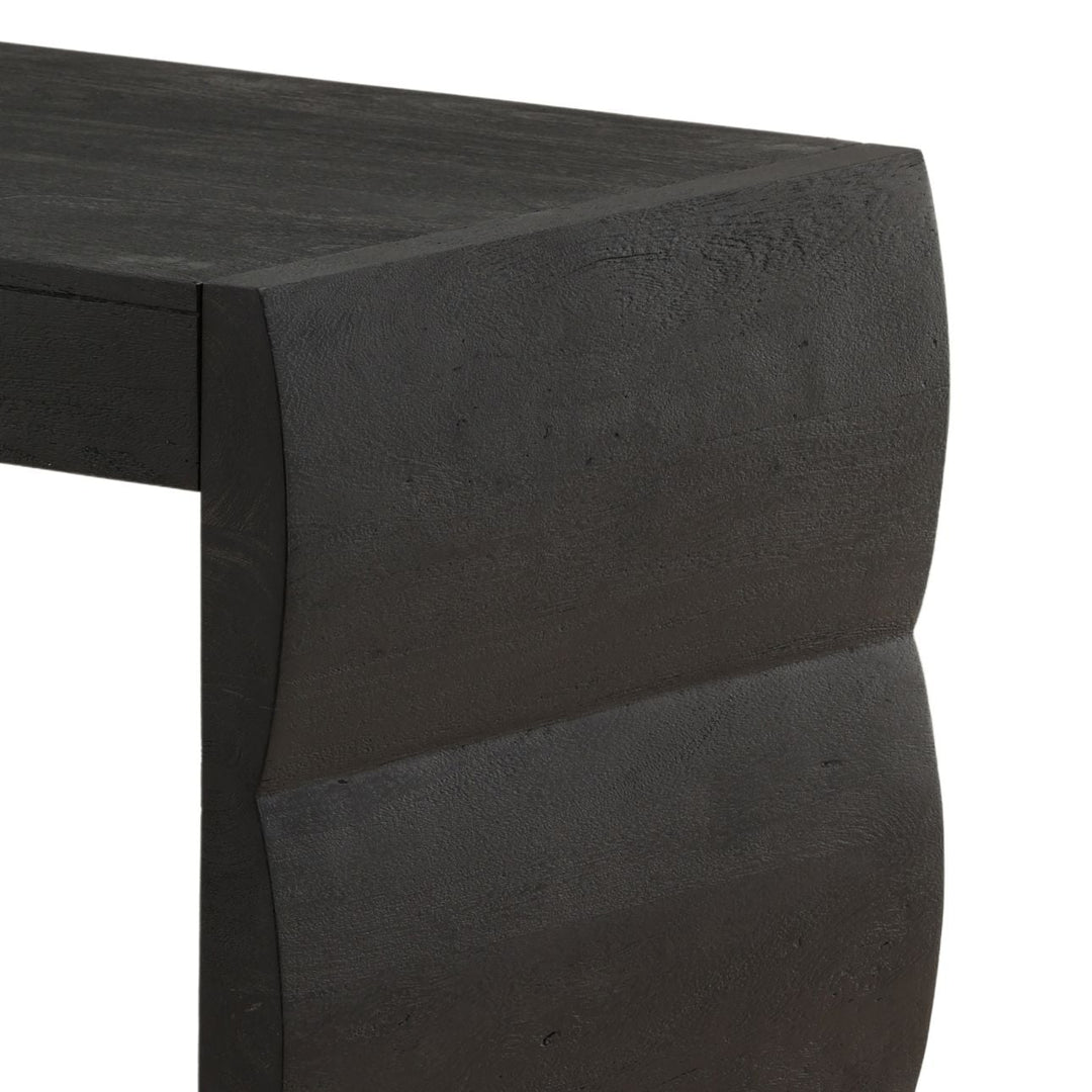 Nadia Black Acacia Desk, detail 2 view