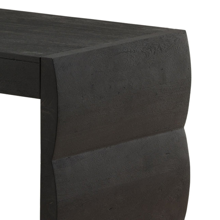Nadia Black Acacia Desk, detail 2 view