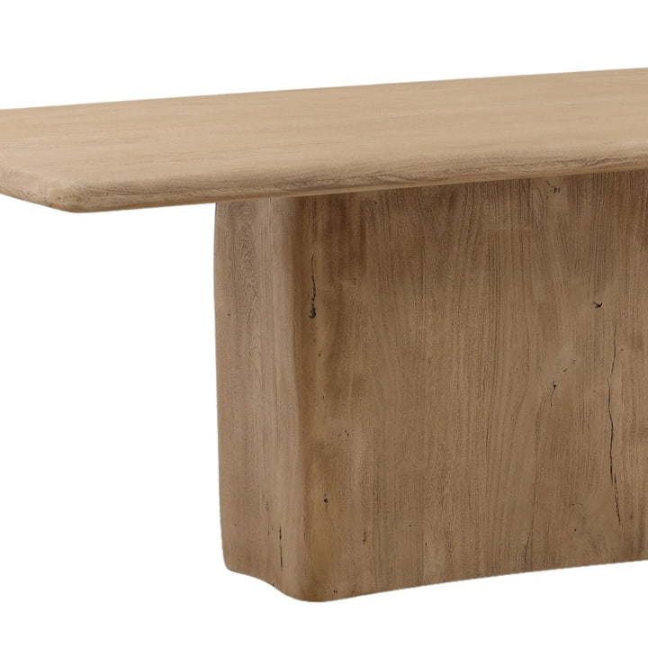 Callan Solid Acacia Dining Table, detail 2 view