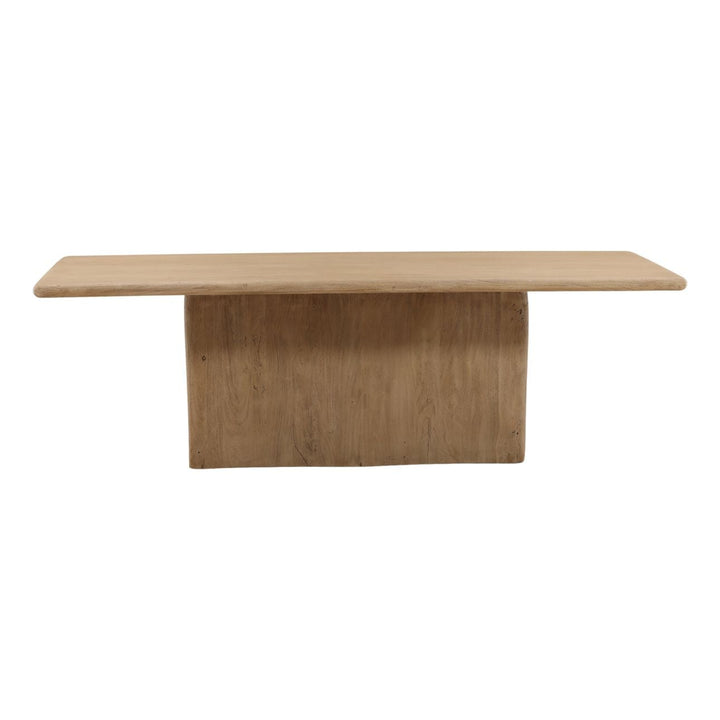 Callan Solid Acacia Dining Table, front view