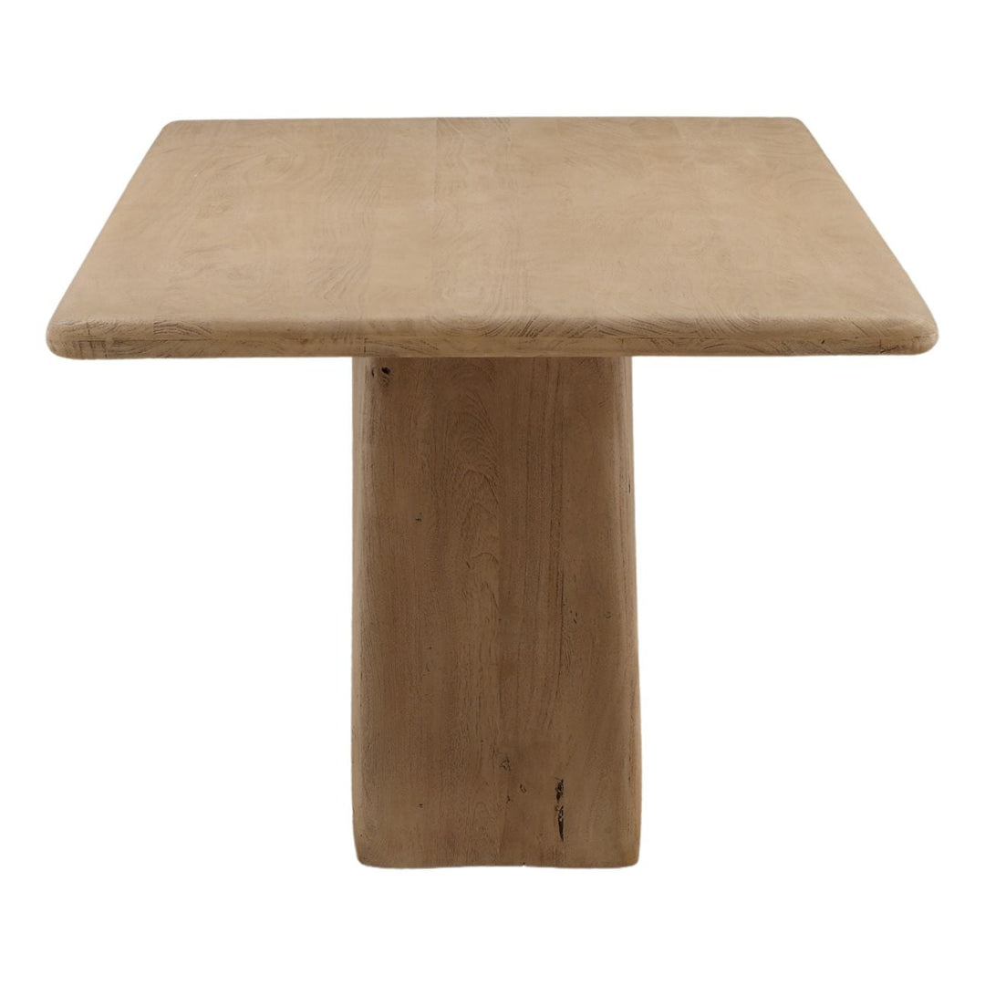 Callan Solid Acacia Dining Table, profile view