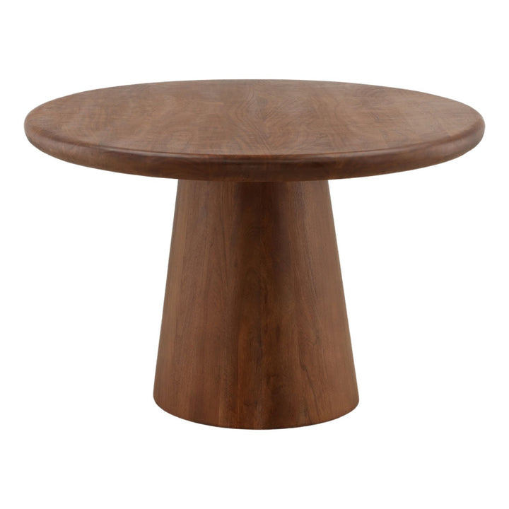 Fenwick Solid Acacia Dining Table, profile view