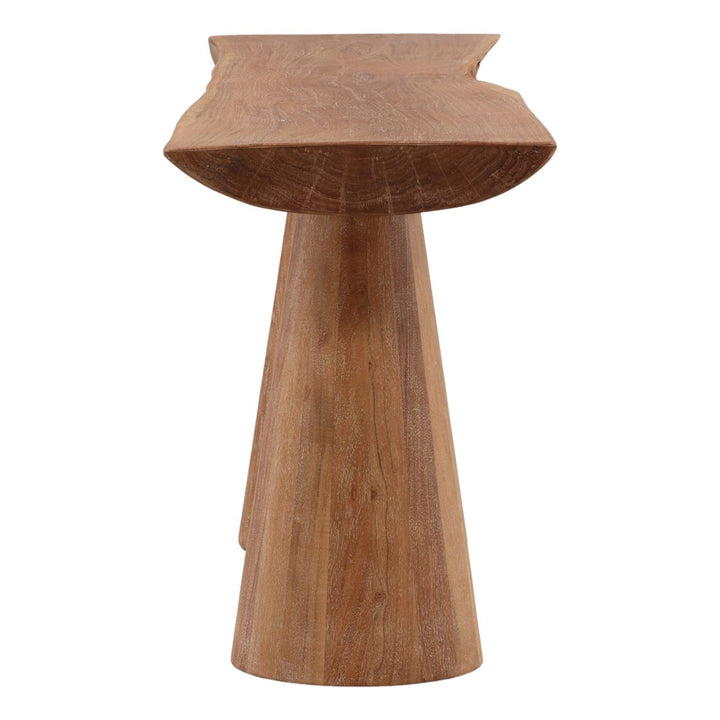 Hartley Acacia Console Table, profile view