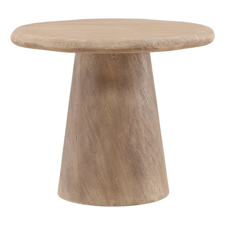 Marcen Acacia Bistro Table, three-quarter studio view