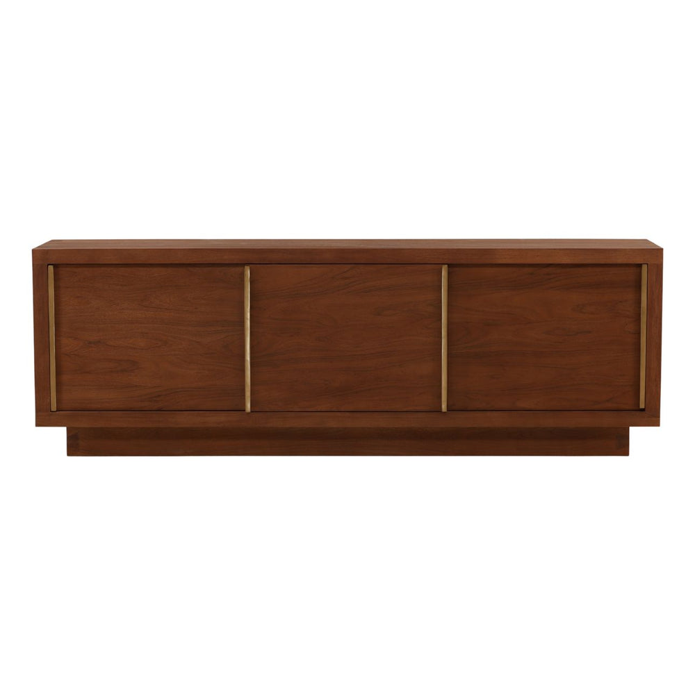 Vernon Acacia and Aluminum Sideboard, front view