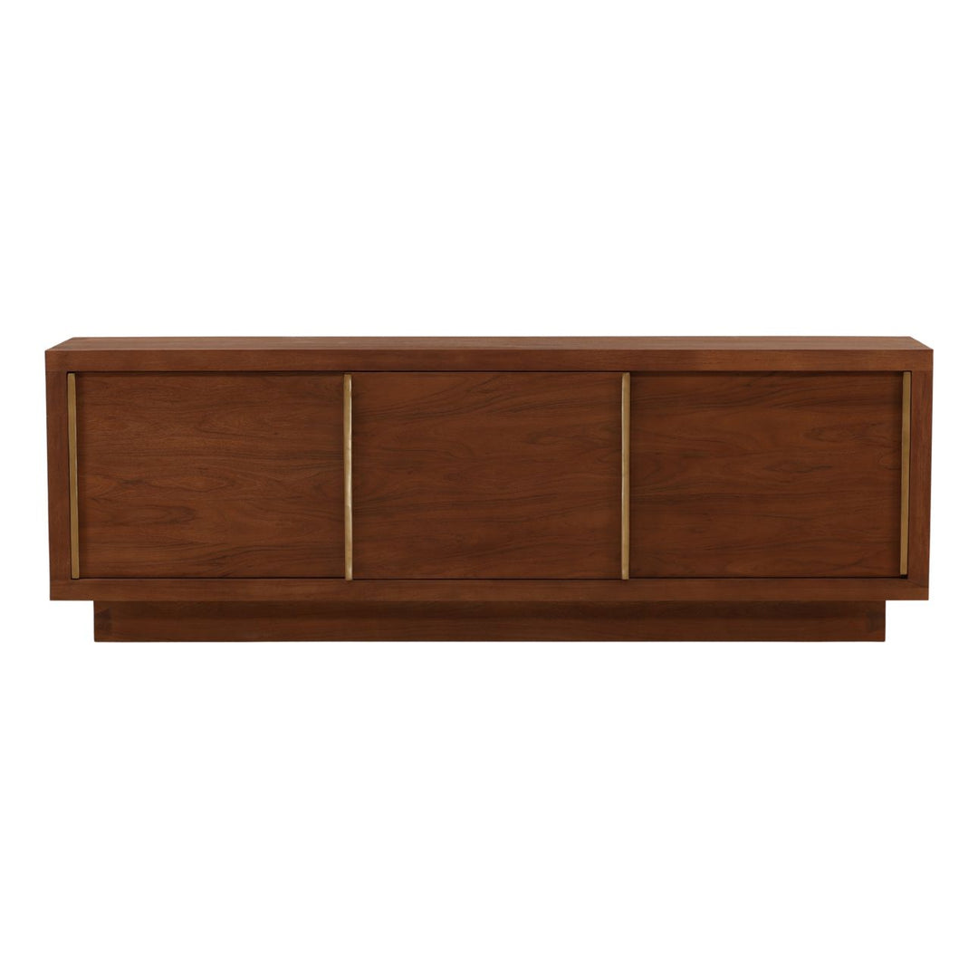 Vernon Acacia and Aluminum Sideboard, front view