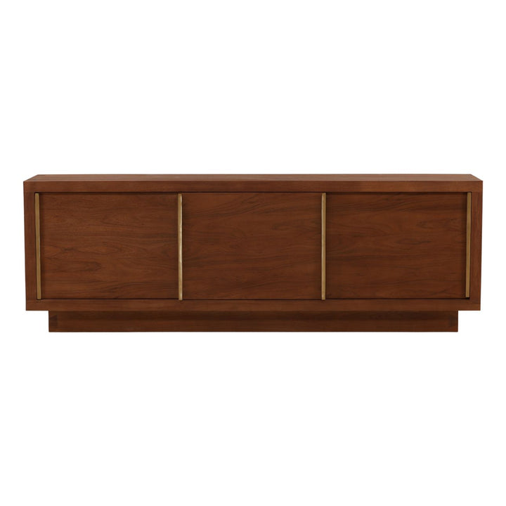 Vernon Acacia and Aluminum Sideboard, front view