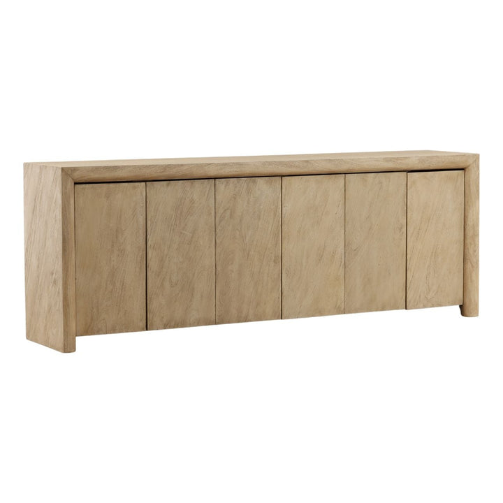 Gerrard Solid Acacia Sideboard, three-quarter studio view