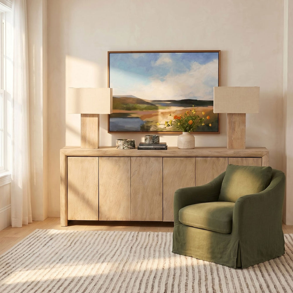 Gerrard Solid Acacia Sideboard, lifestyle view
