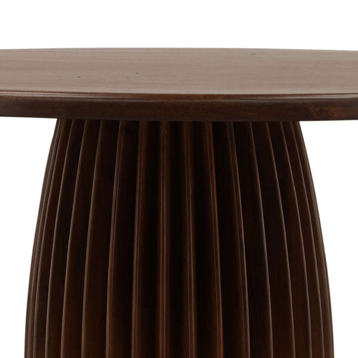 Abel Solid Acacia Dining Table, detail 2 view